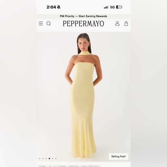 Peppermayo Dresses & Skirts - Peppermayo Yellow Maxi Dress